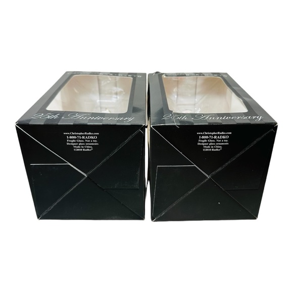 Radko Candy Cane & Santa Ornaments – 2010 Hand Crafted Glass (Kmart Exclusive) - Picture 13 of 16